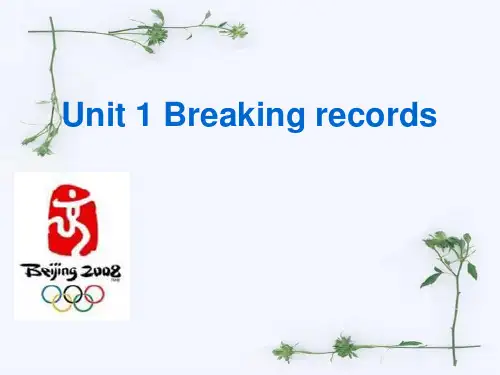 部编版英语选修UnitWarming up and Reading