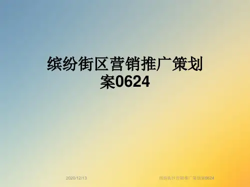 缤纷街区营销推广策划案0624