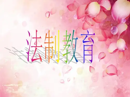 法制教育主题班会ppt