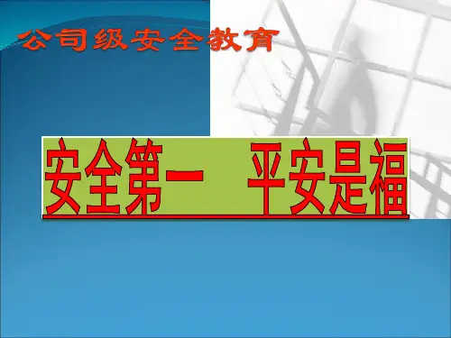 三级安全教育教材PPT2015-3