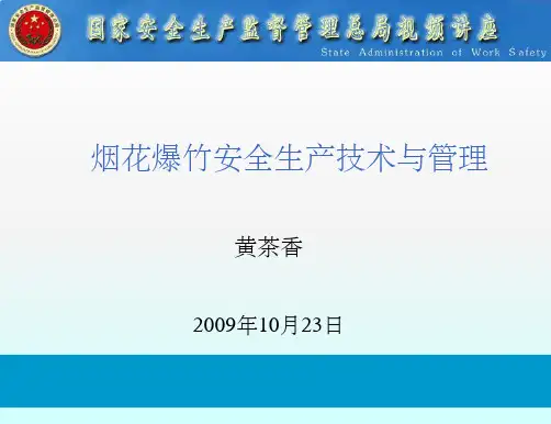 《烟花安全技术》PPT课件