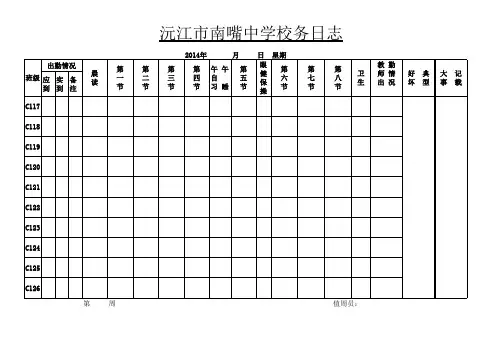 校务日志