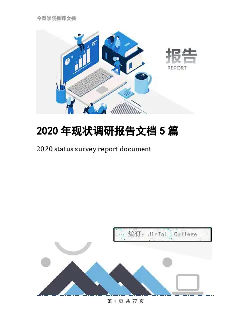 2020年现状调研报告文档5篇