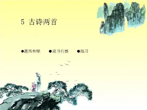 5 古诗两首 题西林壁 观书有感-课件(PPT·精选)