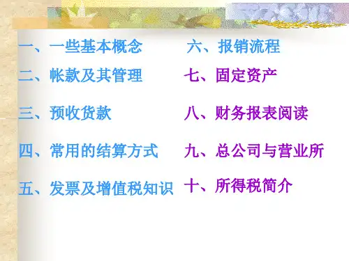 必备基本财务知识