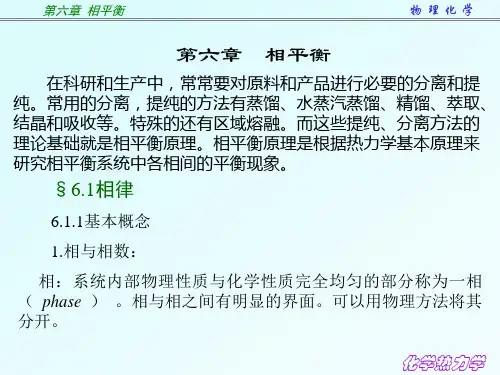 第六章相平衡