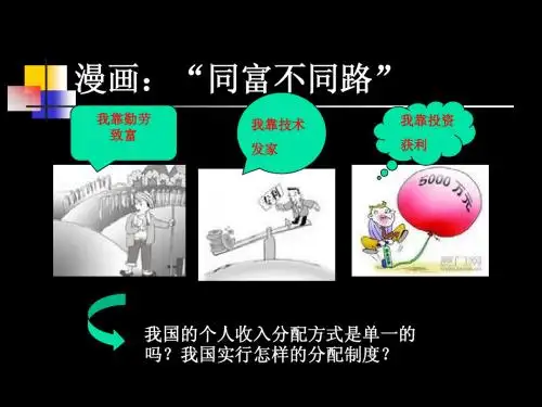 第七课第一框  按劳分配为主体,多种分配方式并存