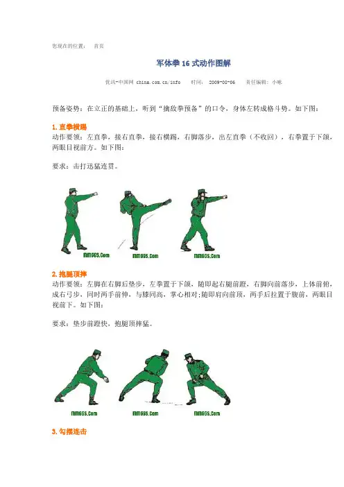 军体拳16式动作图解