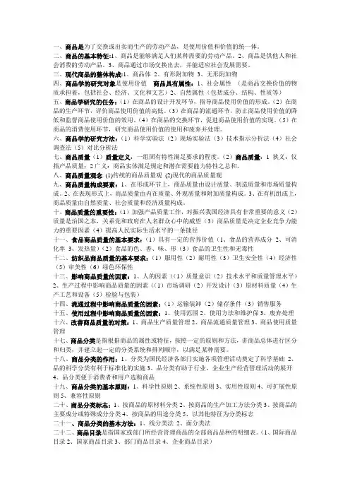 商品学