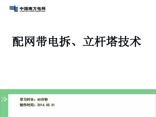 配网带电组立杆、塔技术