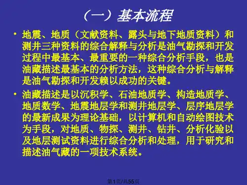地震测井和地质资料综合解释
