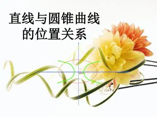 直线与圆锥曲线的位置关系 高中数学选修1-1课件资源