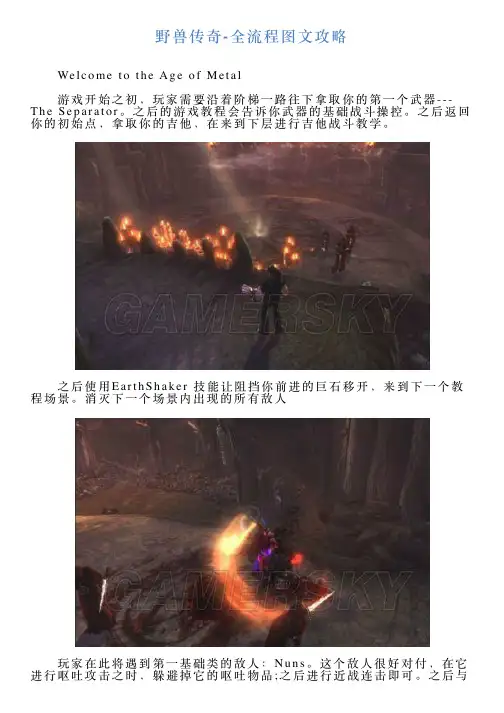 野兽传奇全流程图文攻略
