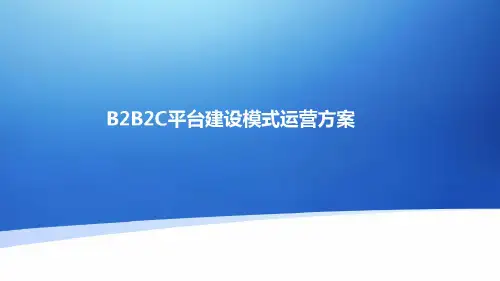 B2B2C平台建设模式运营方案