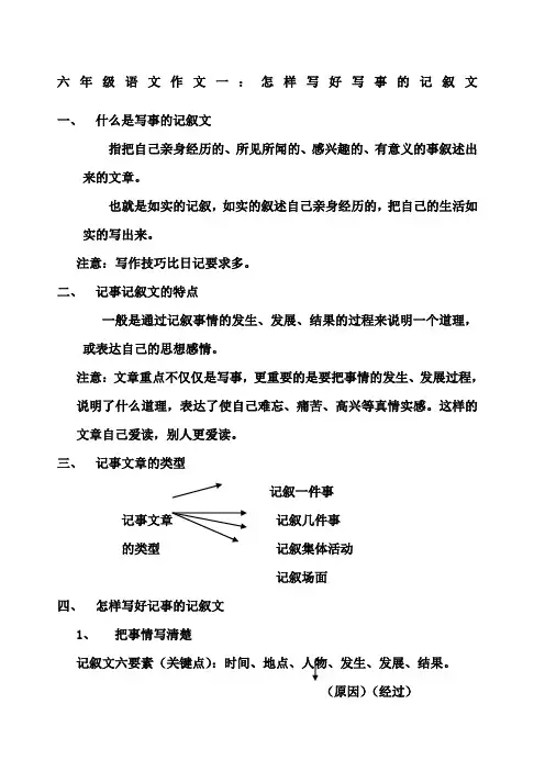 六年级下册语文作文