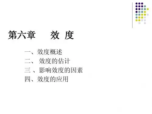 第六章效度