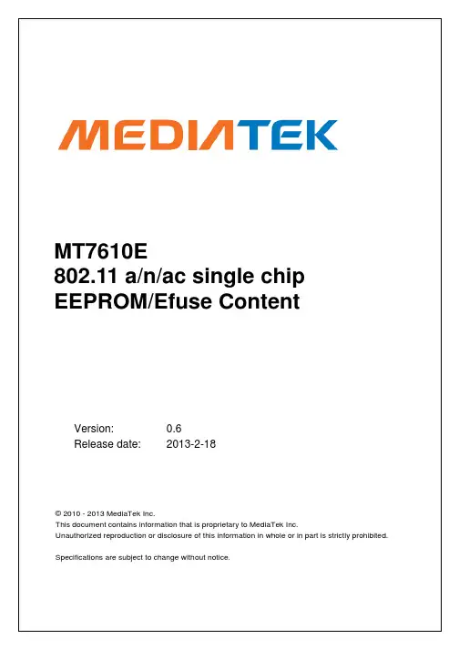 MT7610E-EEPROM Content v0 6