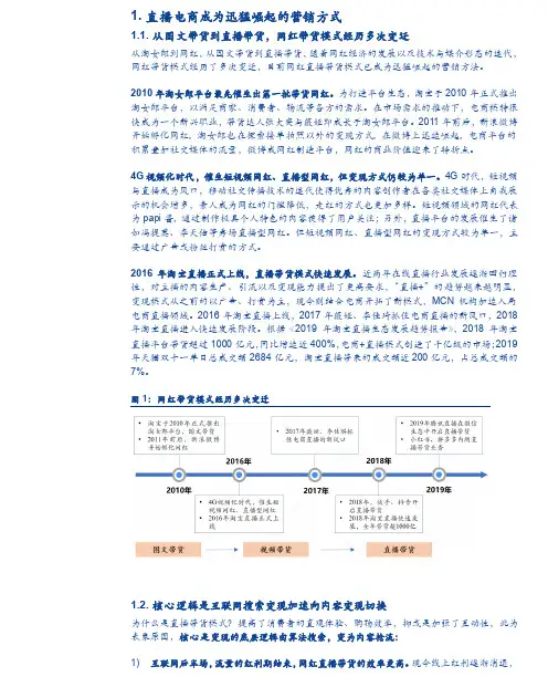 直播电商发展趋势和研究分析