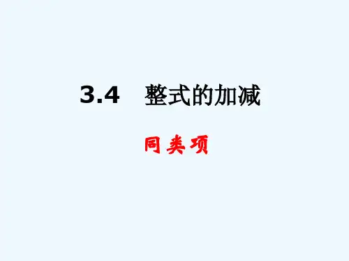 同类项
