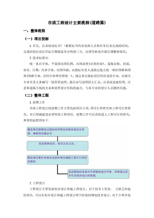 道路工程设计流程