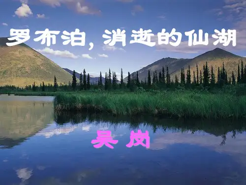 《罗布泊,消逝的仙湖》优秀课件