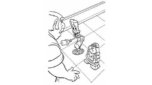 黑白图片儿童涂色画画_26