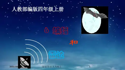 小学四年级语文上册人教版部编版 蝙蝠和雷达 名师教学课件PPT(3)