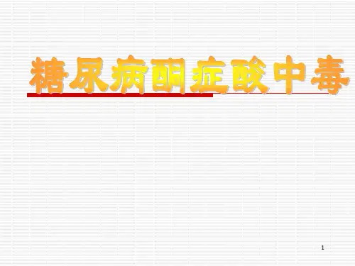 糖尿病酮症酸中毒的诊断和治疗ppt课件