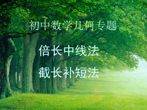 倍长中线与截长补短法