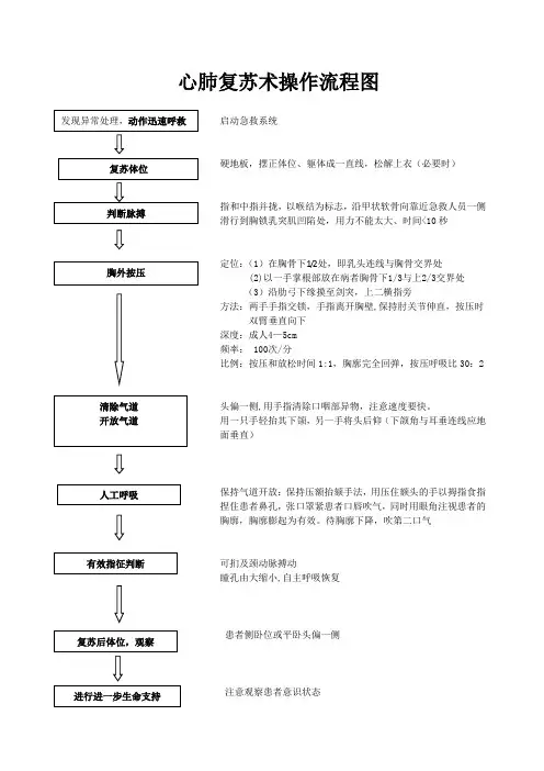 2010版心肺复苏术操作流程图