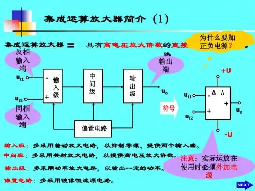 7集成运放简介