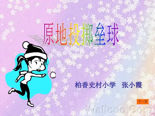 原地投掷垒球课件