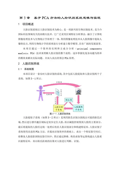 第三篇第3章 基于PCA方法的人脸识别系统建模与实现