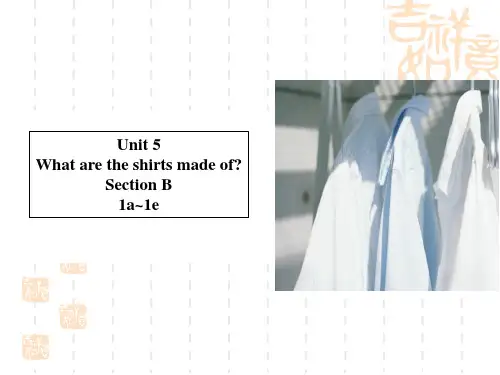 九年级(初三)英语Unit5 Section B (1a~1e)