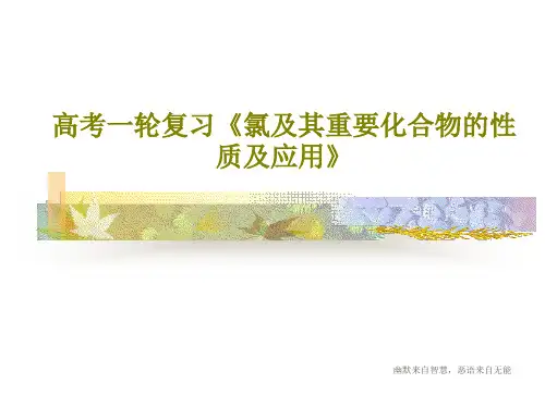 高考一轮复习《氯及其重要化合物的性质及应用》共29页