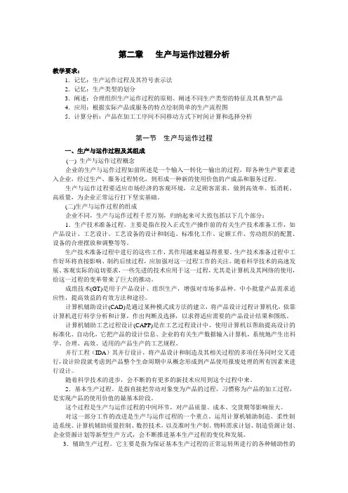 生产与运作管理-第二章辅导