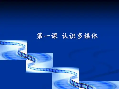 第一课认识多媒体