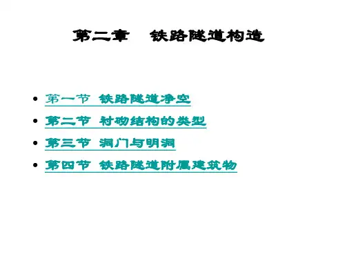 隧道构造铁路PPT课件
