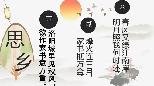 人教(部编)七年级下册语文《逢入京使》课件(3)