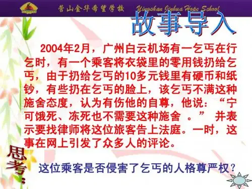 《人人享有人格尊严权》课件(8年级下第4课第一框)