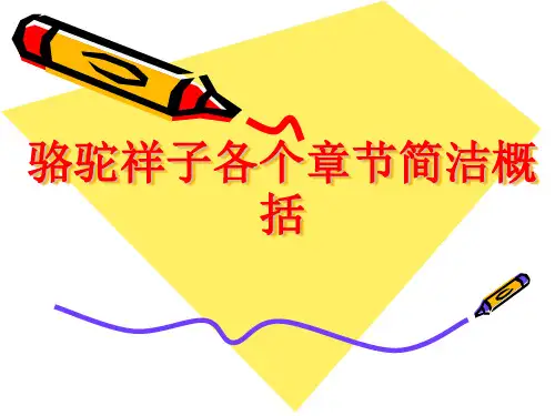 骆驼祥子各个章节简洁概括