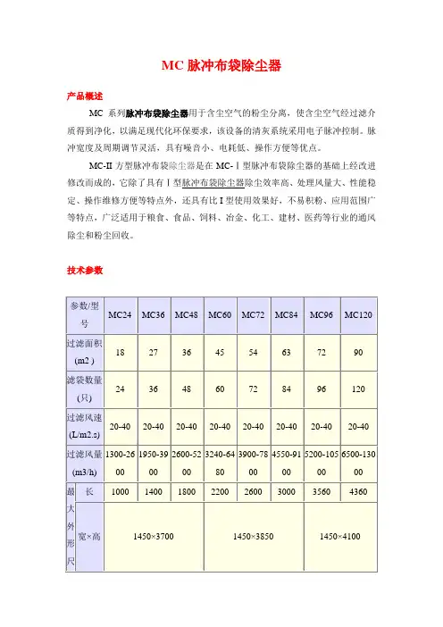 MC脉冲布袋除尘器