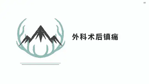 外科术后镇痛