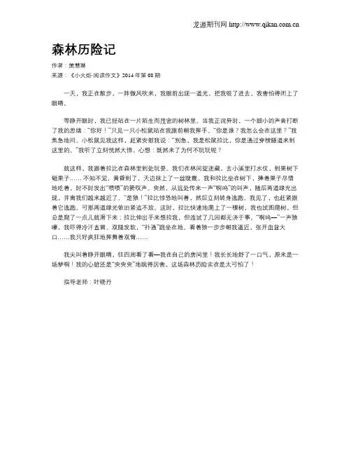 森林历险记 2