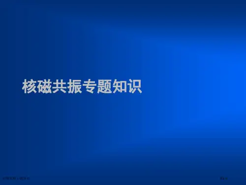 核磁共振专题知识