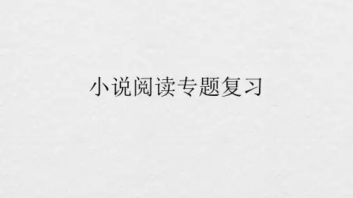中考语文小说阅读专题复习(一)