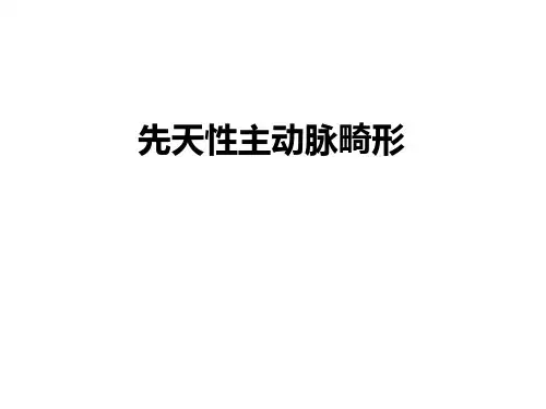 医学-先天性主动脉畸形