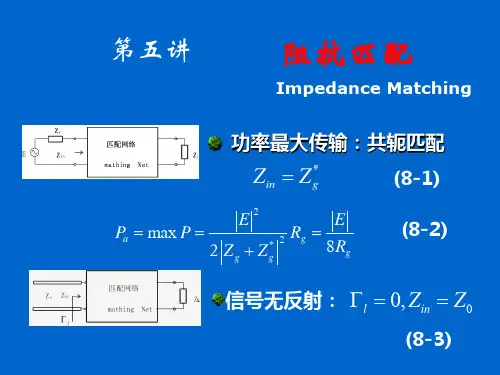 第五讲 阻抗计算和匹配