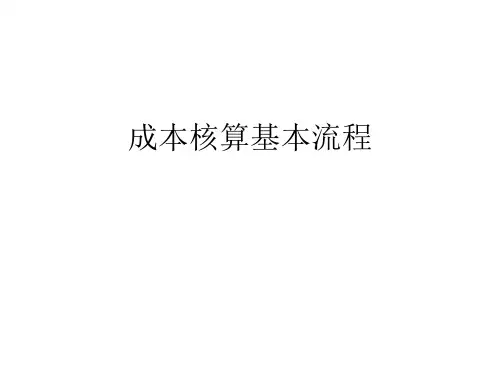 成本核算基本流程培训课件(PPT 56张)