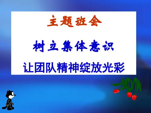 主题班会---团队精神